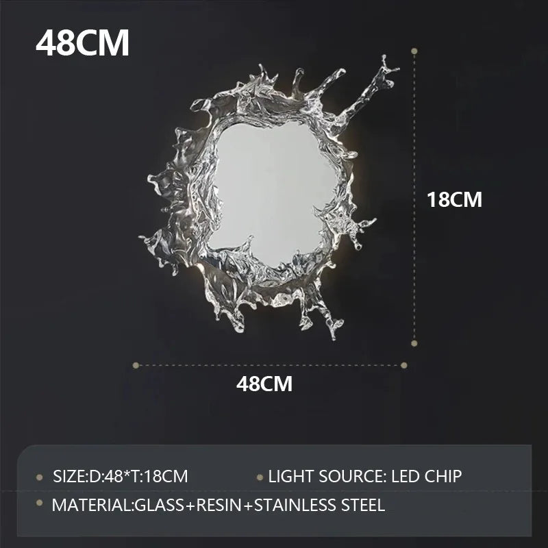 Glass Wall Sconce – Modern for Bathroom, Bedroom & Bedside, Living Room | Calista Dome by Evenlyr