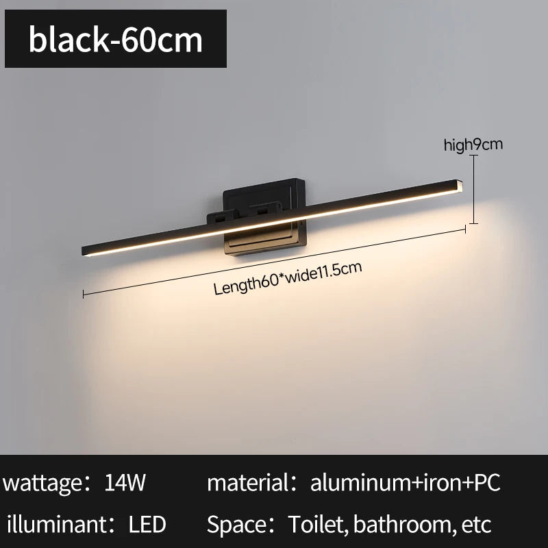 Juniper Dimmable LED Bathroom Mirror Light for Vanity Area
