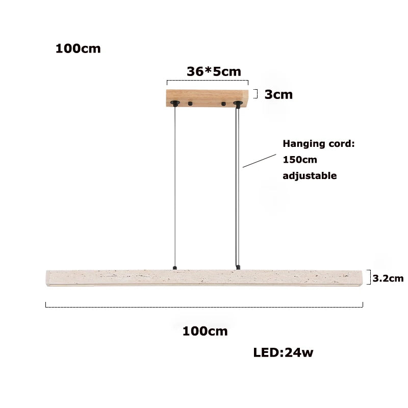 Arden Arc Wood Chandelier – Dimmable – product detail 9