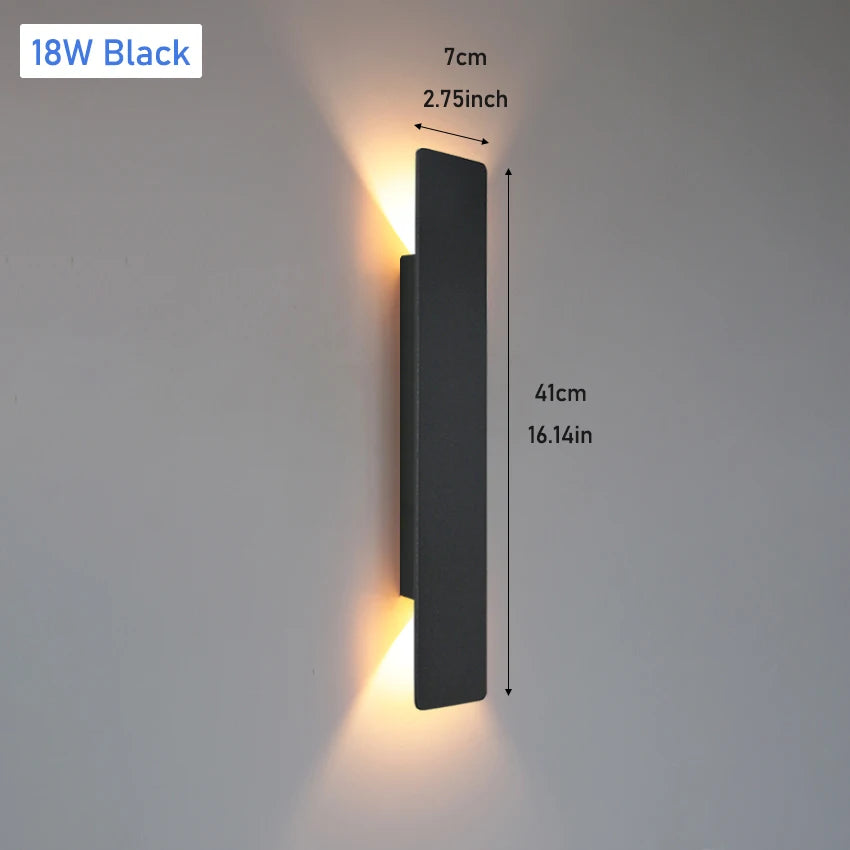 Juniper 18W Up & Down Outdoor Wall Light for Porch – IP65 – detail view 8