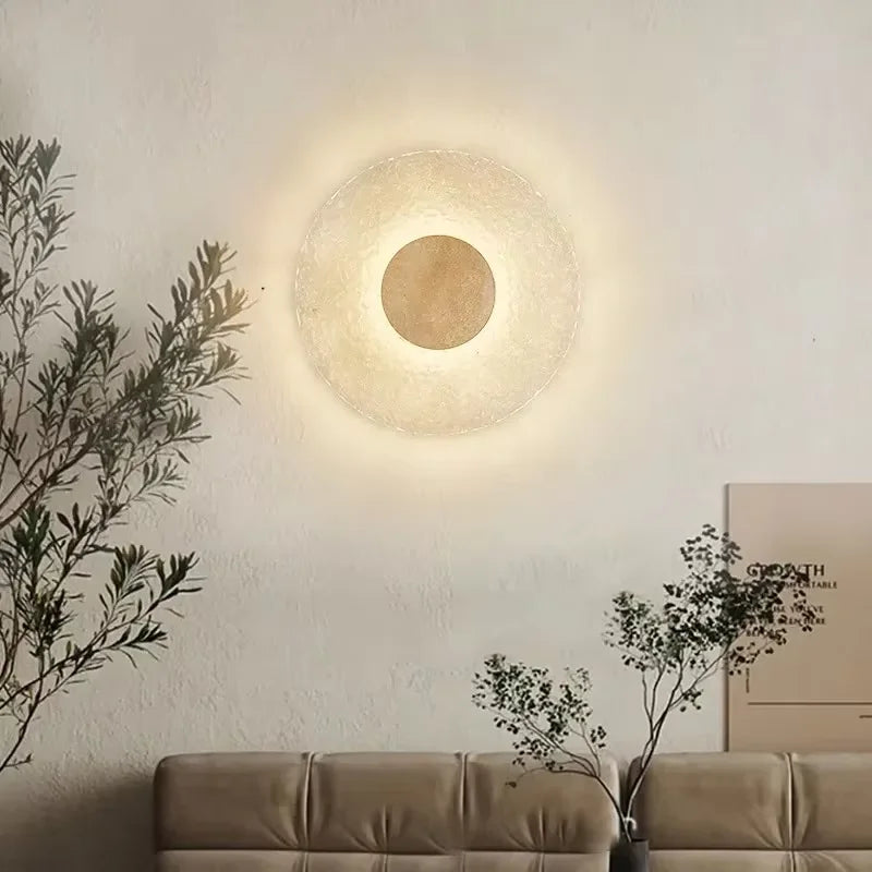 Marble & Brass Wall Sconce – Nordic Modern for Bedroom, Hallway, Living Room | Giselle Line by Evenlyr