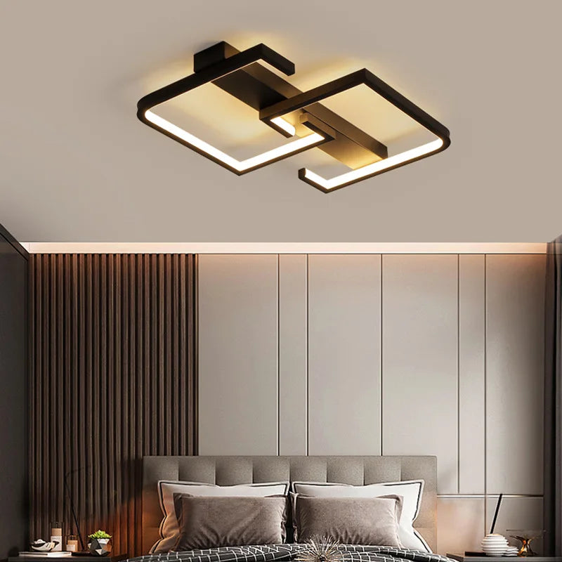 Metal Flush Mount Ceiling Light – Nordic Modern Dimmable LED for Bedroom, Living Room, Kitchen | Aurelia Arc by Evenlyr