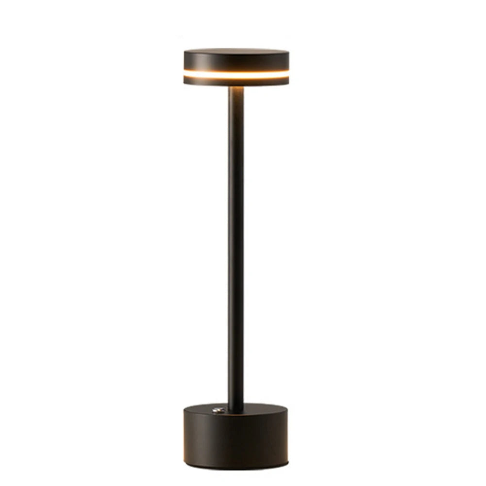 Metal Table Lamp – Modern Minimalist Dimmable LED for Bedside, Desk & Office, Restaurant Table | Elaris Grove by Evenlyr