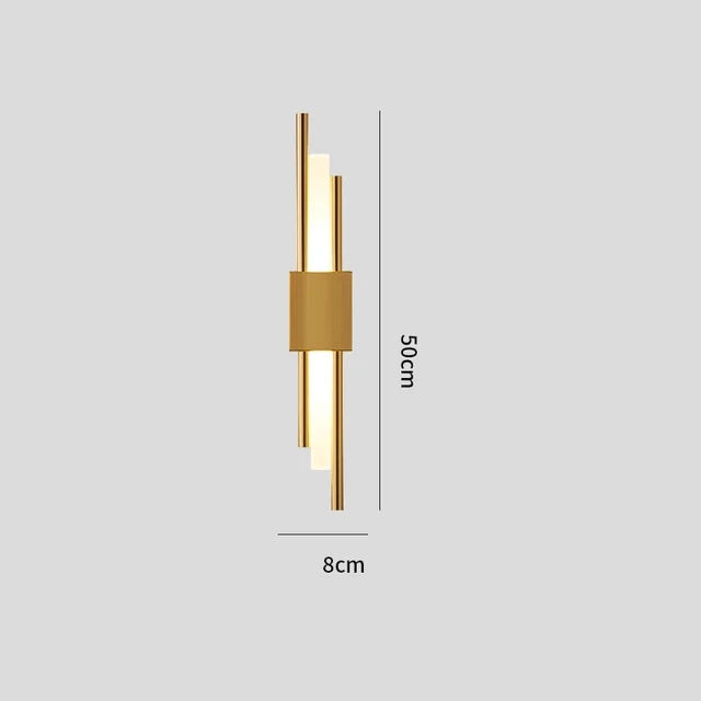 Metal Wall Sconce – Nordic Modern LED for Bathroom, Bedroom & Bedside, Hallway & Entryway | Nerina Frame by Evenlyr