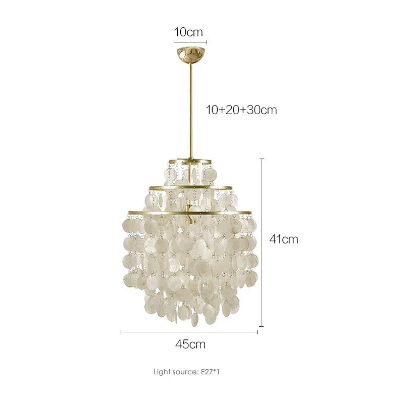 Fiore Arc Sculptural Metal Pendant Light – product view 12