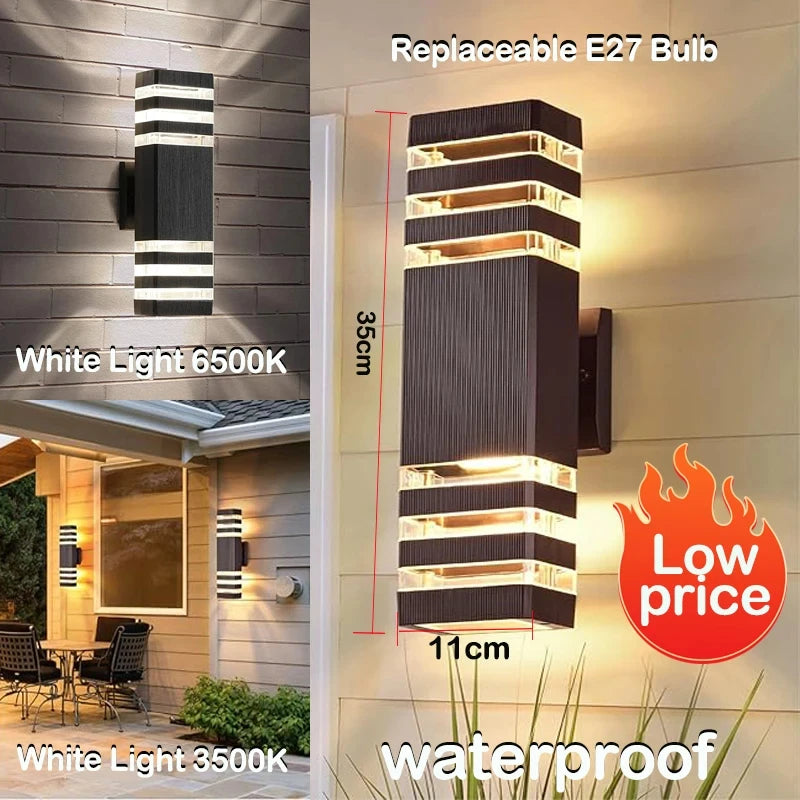 Elara E27 Up-and-Down Outdoor Wall Light for Front Door – IP65