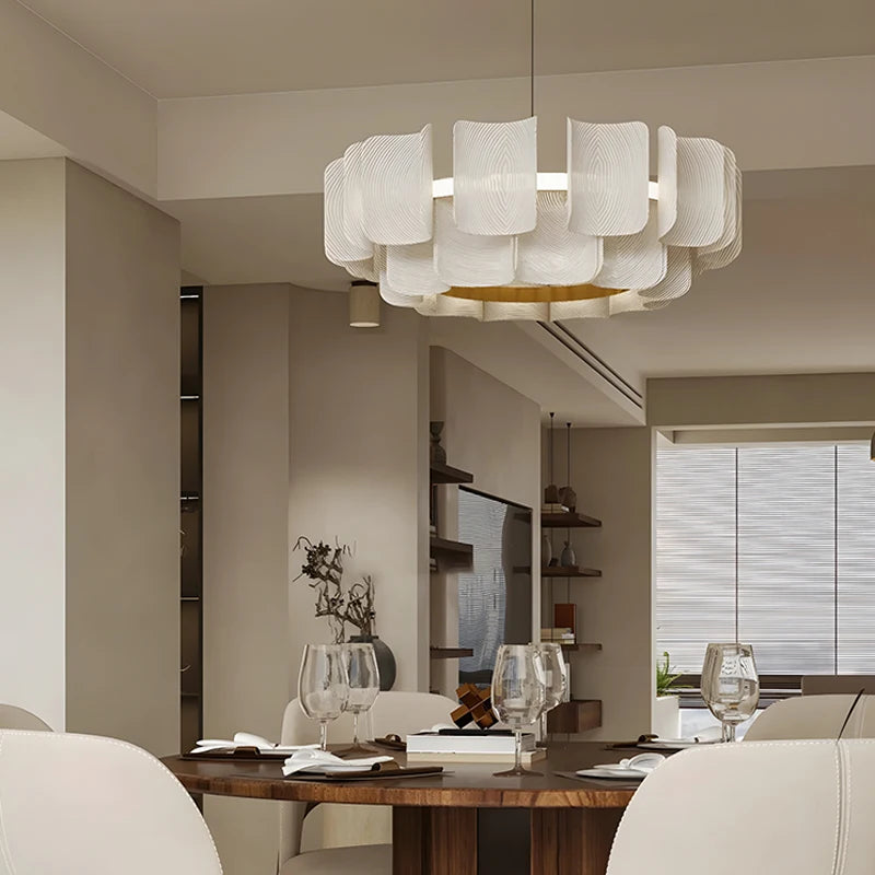Wabi-Sabi Japanese Chandelier – Metal for Bedroom, Hotel Lobby | Maris Veil by Evenlyr