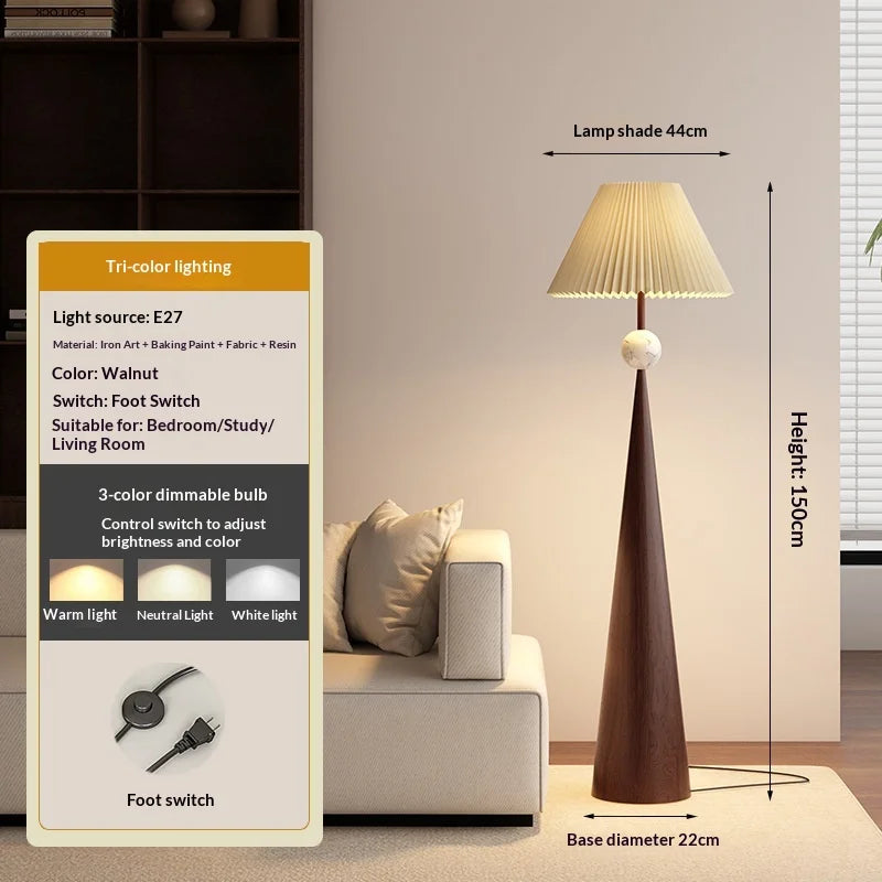 Cielo Flare Fabric Floor Lamp – Dimmable – product detail 9