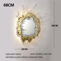 Virelle Halo Floral Glass Wall Sconce – product view 8
