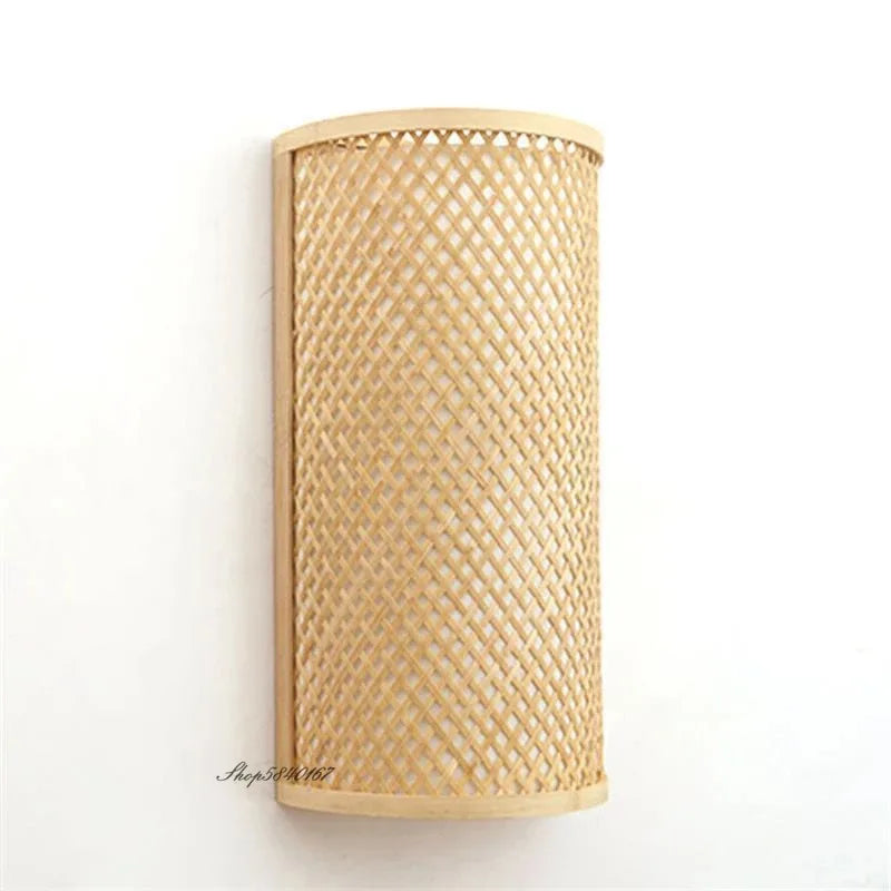 Selene Arc Bamboo Wall Sconce – product view 4