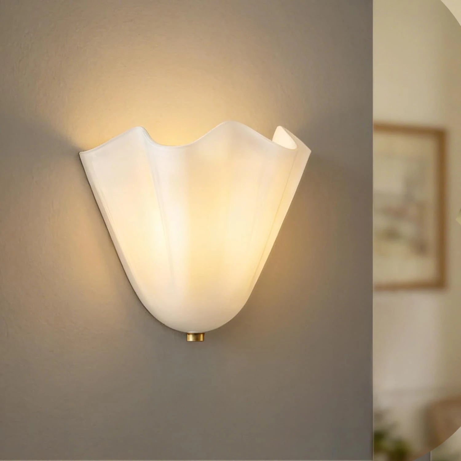 Glass Wall Sconce – European Classic for Bedroom, Hallway, Living Room | Coralie Beam by Evenlyr
