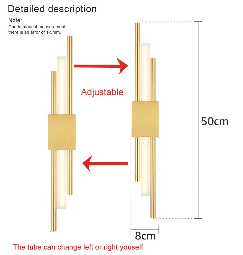Metal Wall Sconce – Nordic Modern LED for Bathroom, Bedroom & Bedside, Hallway & Entryway | Isola Glow by Evenlyr