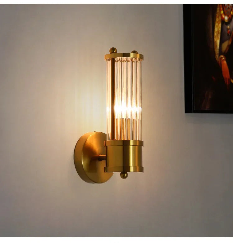 Gold Modern Brass Wall Sconce – detail view 7