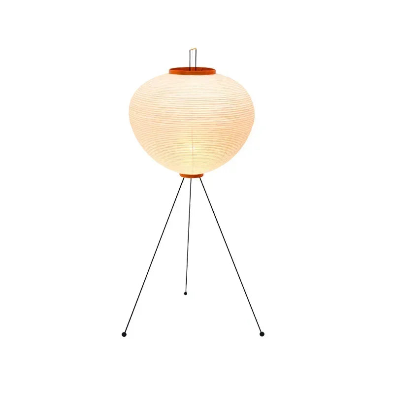 Wabi-Sabi Wood Orb Floor Lamp For Bedroom – detail view 5