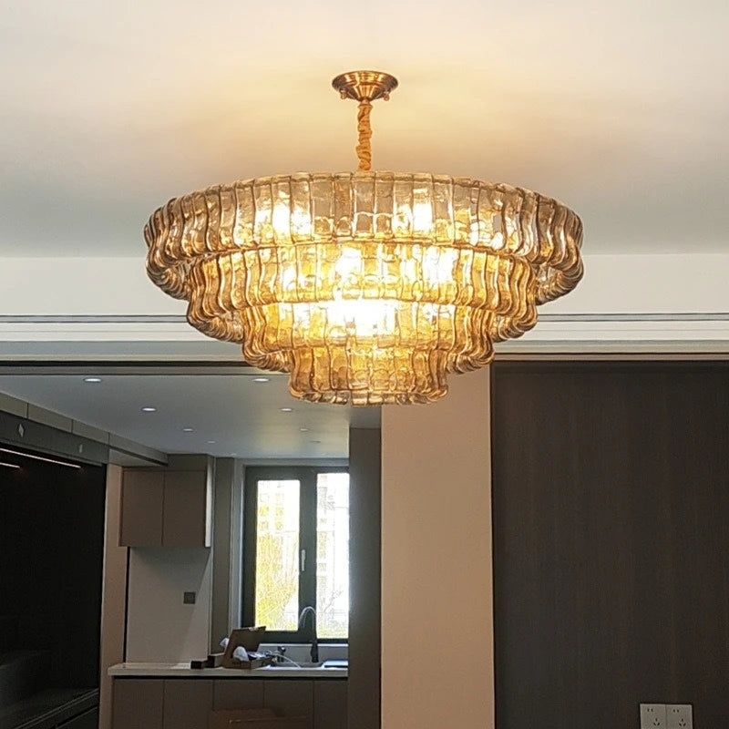 Modern Glass Chandelier For Bedroom – detail view 4