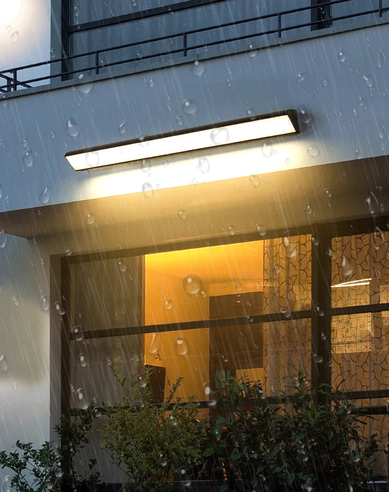 Siena Modern Linear Outdoor Wall Light for Courtyard – detail view 4