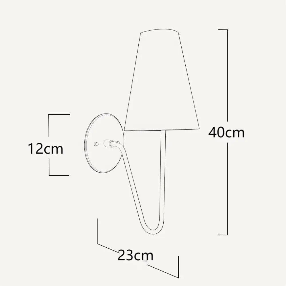 Thalia Veil Brass Wall Sconce – product view 4