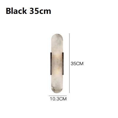 Kaia Ribbon Marble Wall Sconce – Nordic – product detail 8