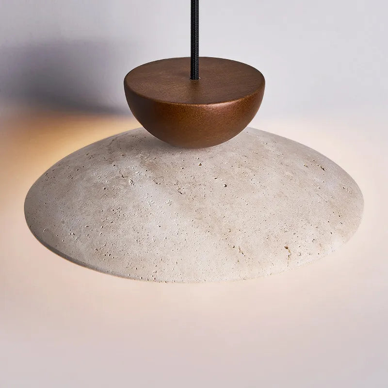 Galen Veil Travertine Pendant Light – product view 5