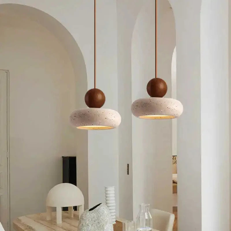 Aster Lattice Wood Pendant Light – Vintage – product detail 2