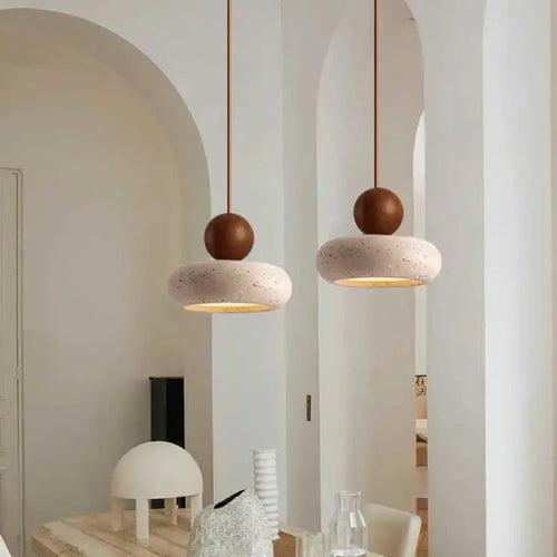 Aster Lattice Wood Pendant Light – Vintage – product detail 2