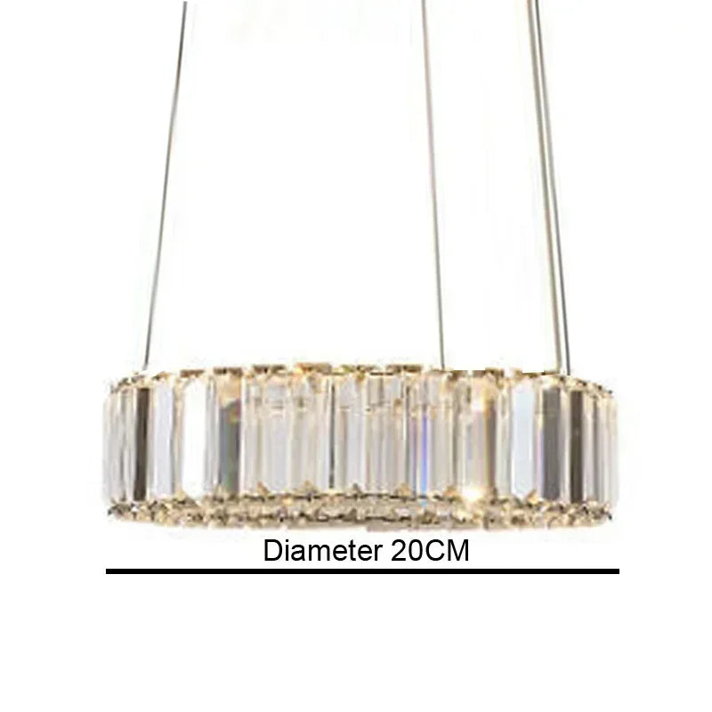 Evren Arc Dimmable Crystal Pendant Light – product view 18