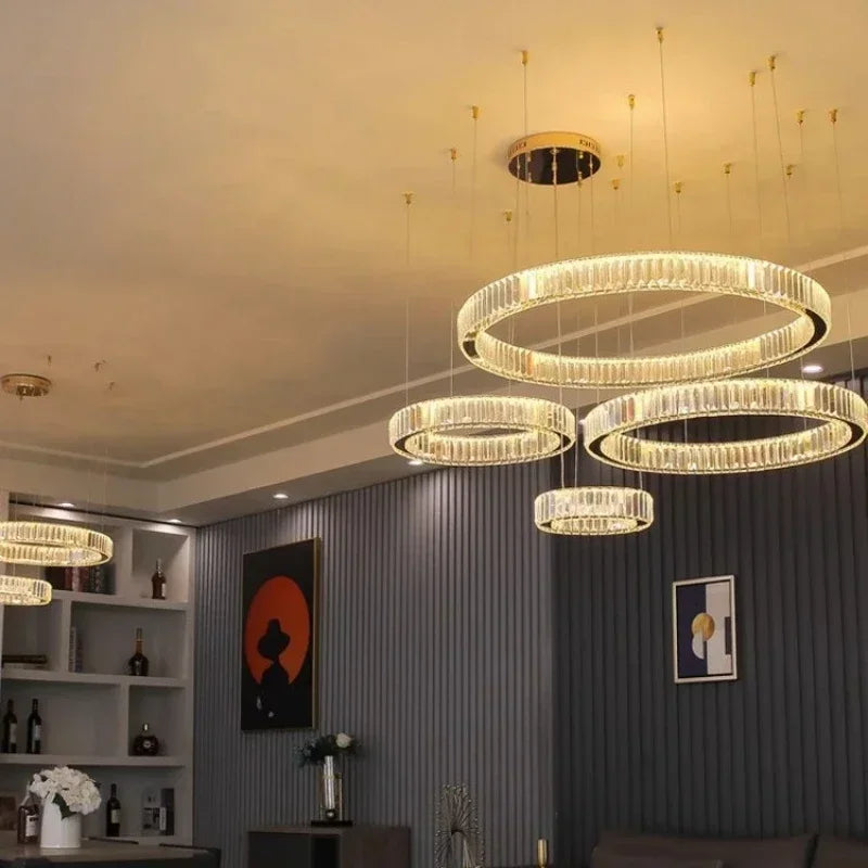 Evren Arc Dimmable Crystal Pendant Light – product view 4