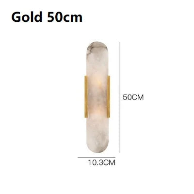 Kaia Ribbon Marble Wall Sconce – Nordic – product detail 15