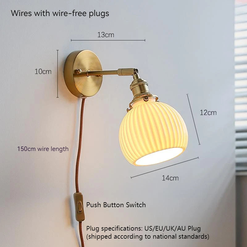 Ulric Veil Ceramic Wall Sconce