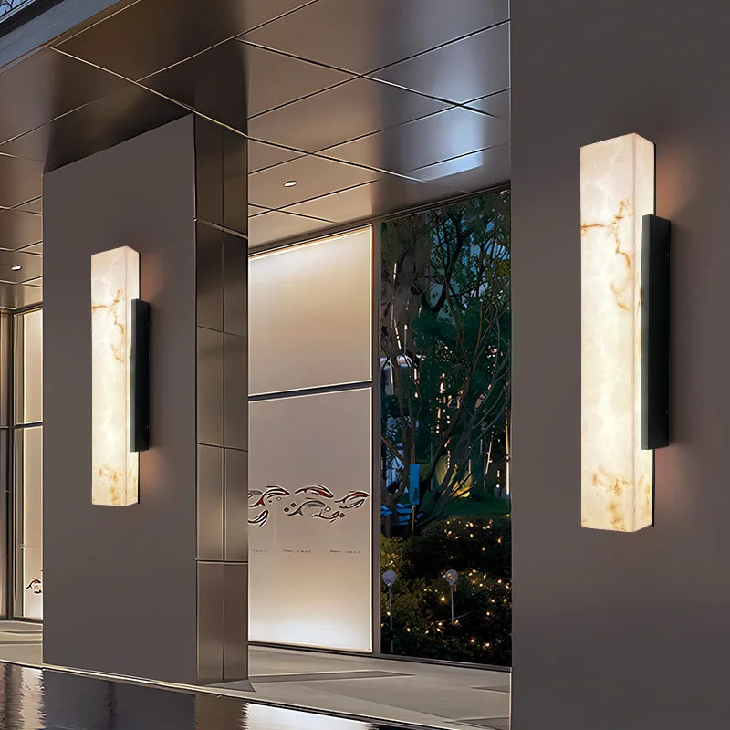 Fiore Halo Marble Wall Sconce – product view 3