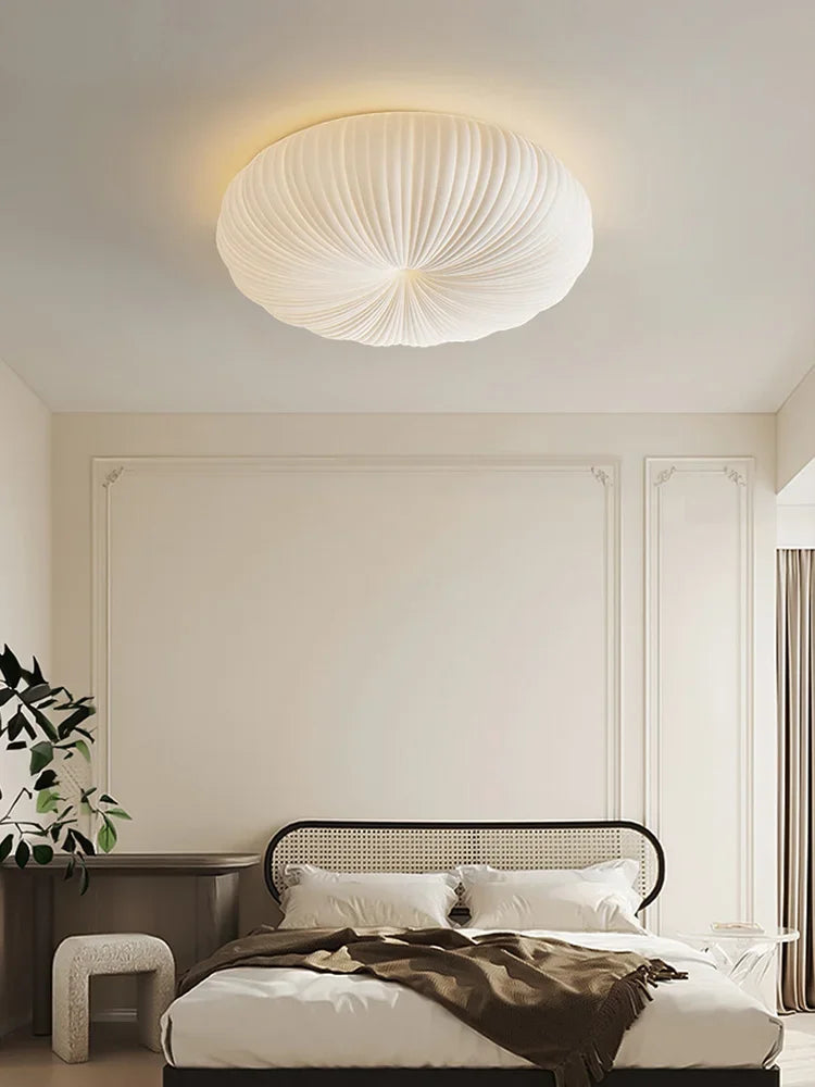 Metal Flush Mount Ceiling Light – Modern for Bedroom & Bedside, Dining Room & Kitchen, Office & Study | Noemi Glow by Evenlyr