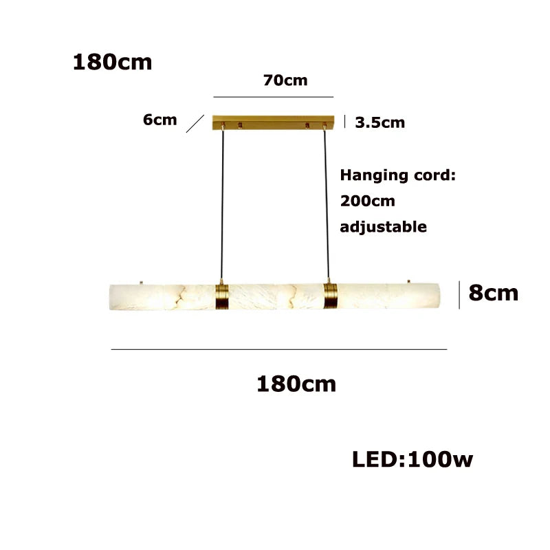Niva Wisp Alabaster Chandelier – Dimmable – product detail 12