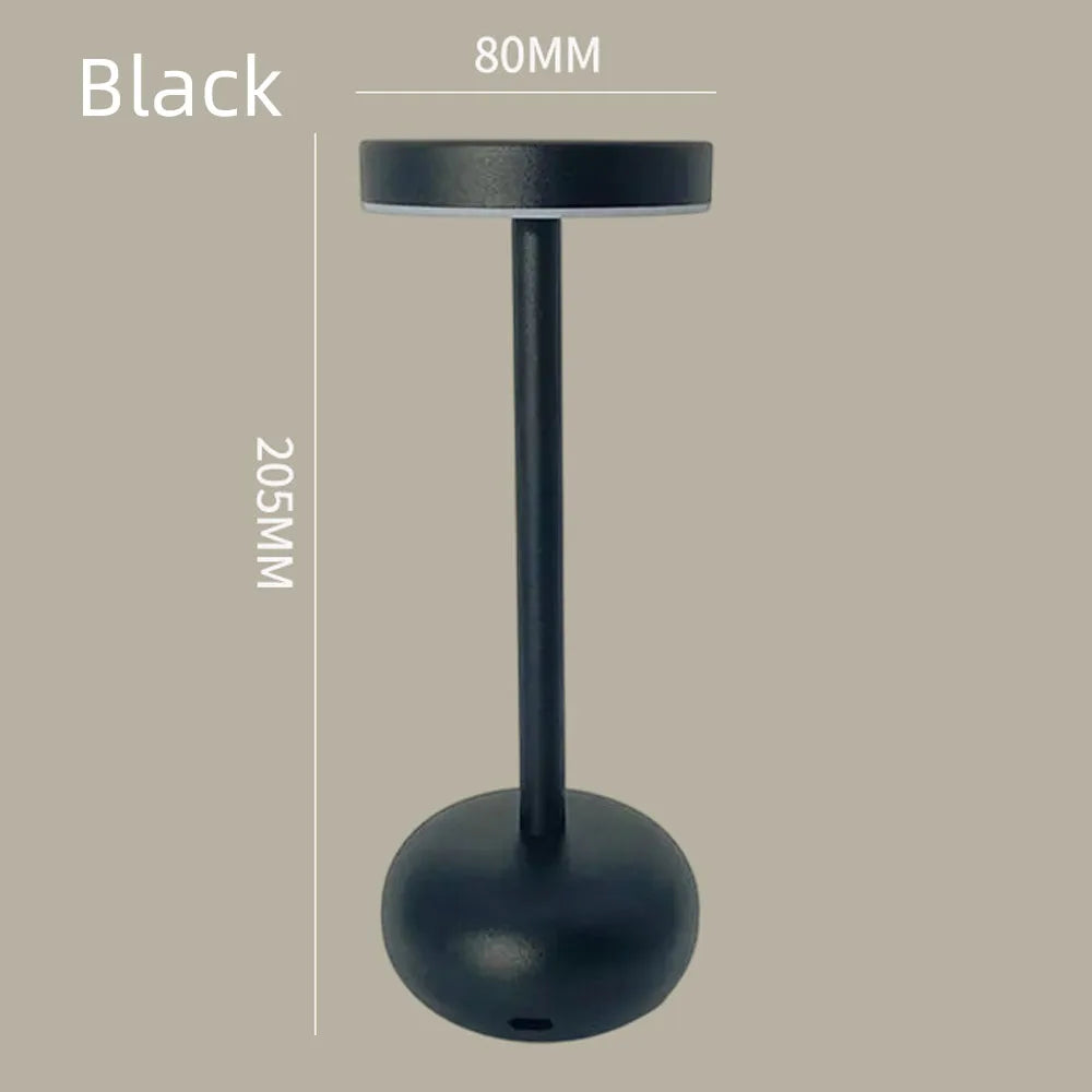 Metal Table Lamp – Modern Minimalist Dimmable LED for Bedside, Restaurant Table, Hotel Room | Giselle Grove by Evenlyr