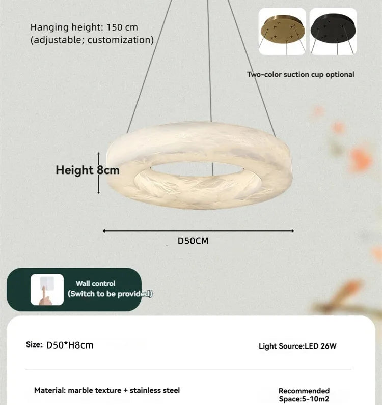 Nero Prism Natural Marble Chandelier – Vintage – product detail 8