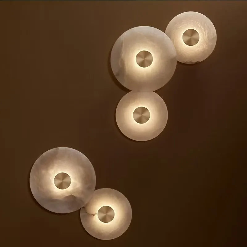 Kalix Veil Sculptural Marble Wall Sconce – product view 3