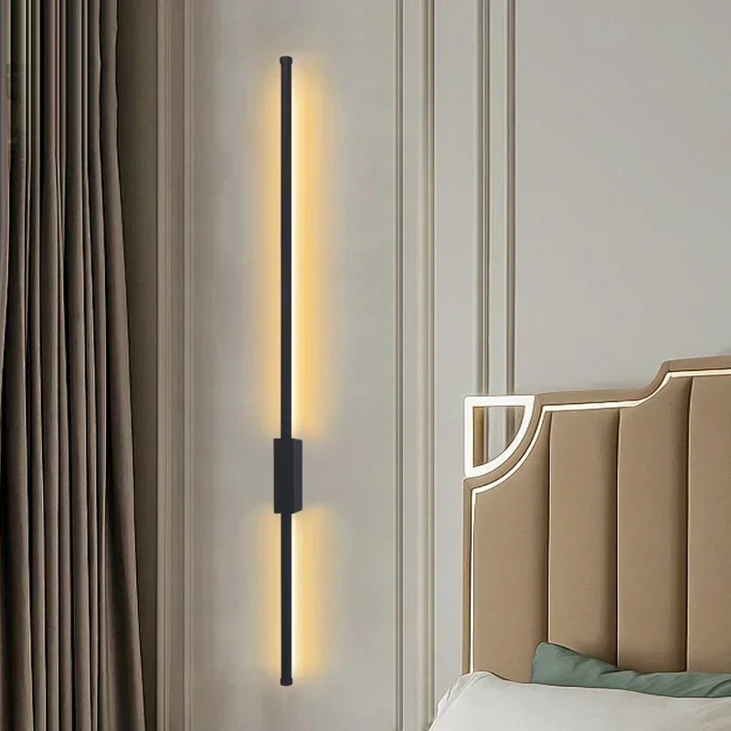 Metal Wall Sconce – Nordic Modern for Bedroom, Living Room, Bathroom | Delphine Line by Evenlyr