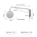Helian Arc Swing-Arm Metal Wall Sconce – product view 7