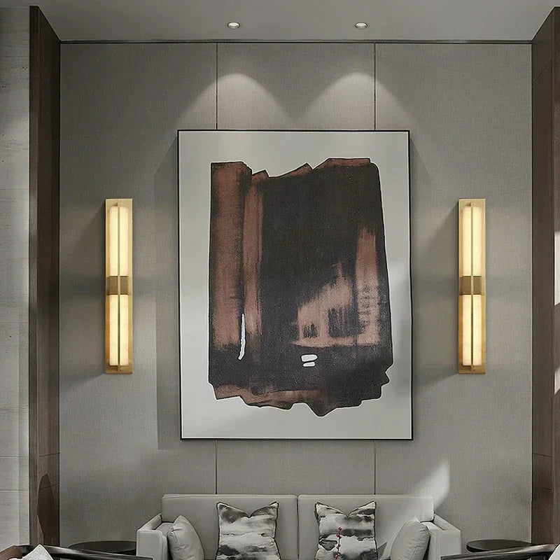 Fiore Veil Marble Wall Sconce – product view 3