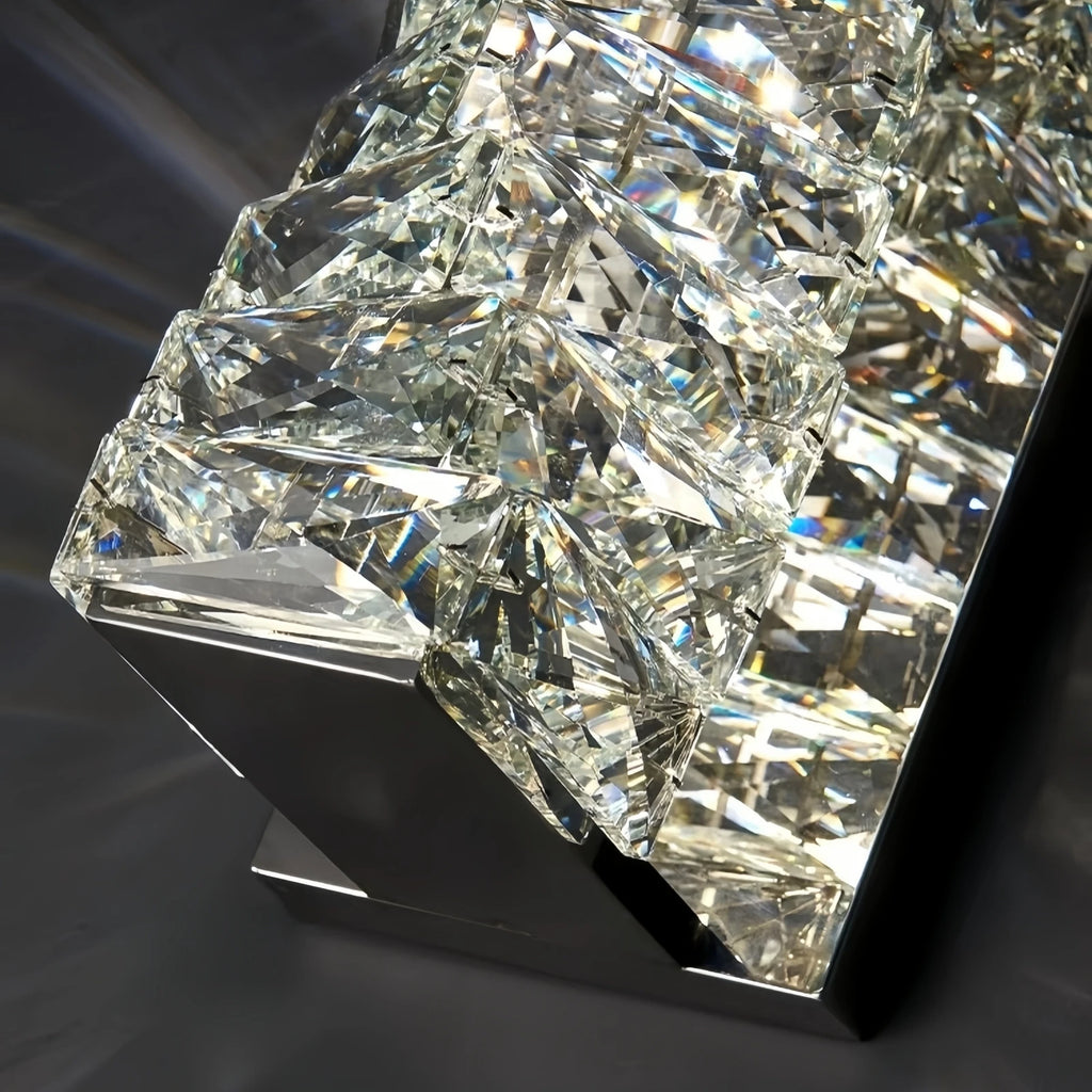 Aurelia Chrome-and-Gold Crystal Vanity Wall Light