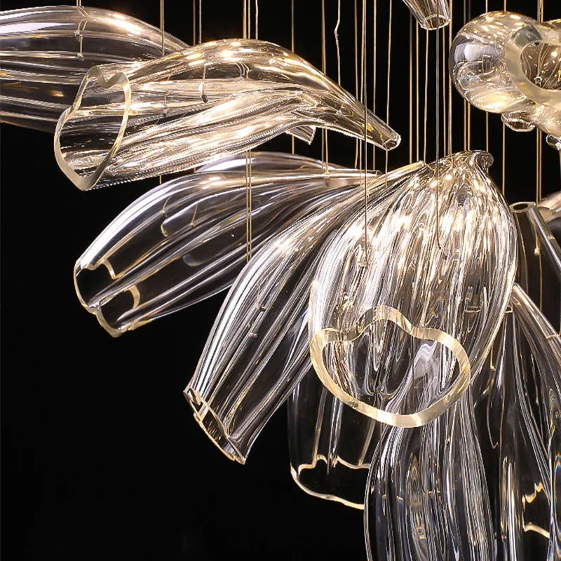 Delia Arc Glass Pendant Light – product view 6