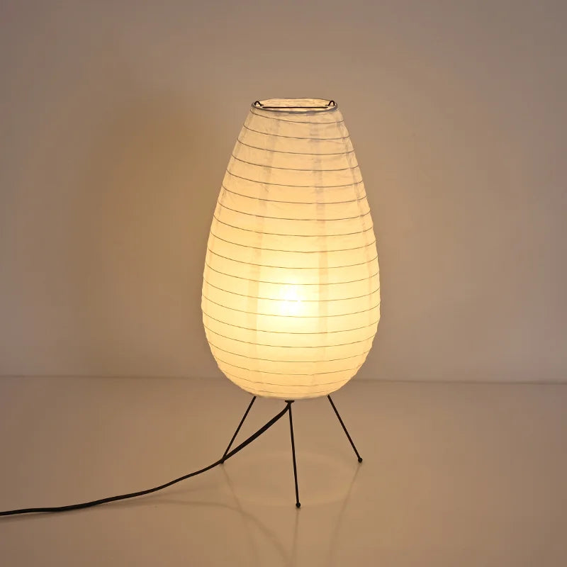 Rice Paper Floor Lamp – Wabi-Sabi Japanese Dimmable LED for Living Room, Bedroom, Reading Corner | Coralie Orbit by Evenlyr