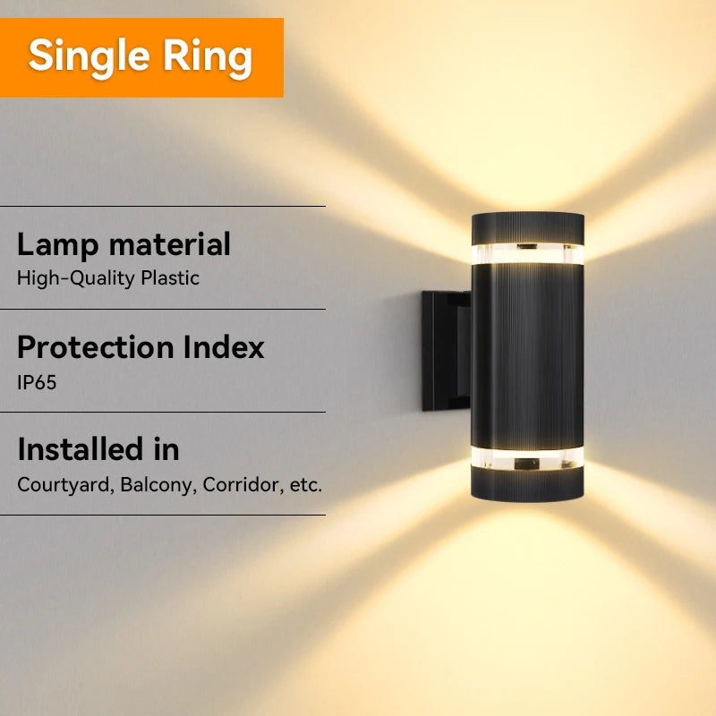 Elara E27 Up-and-Down Outdoor Wall Light for Front Door – IP65