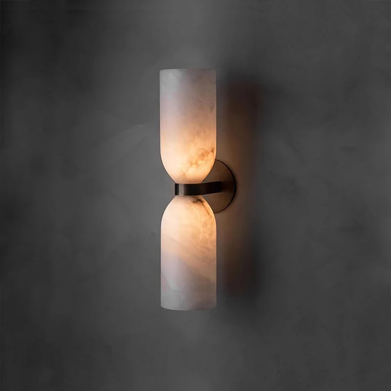 Dorian Contour Sculptural Marble Wall Sconce – product view 2