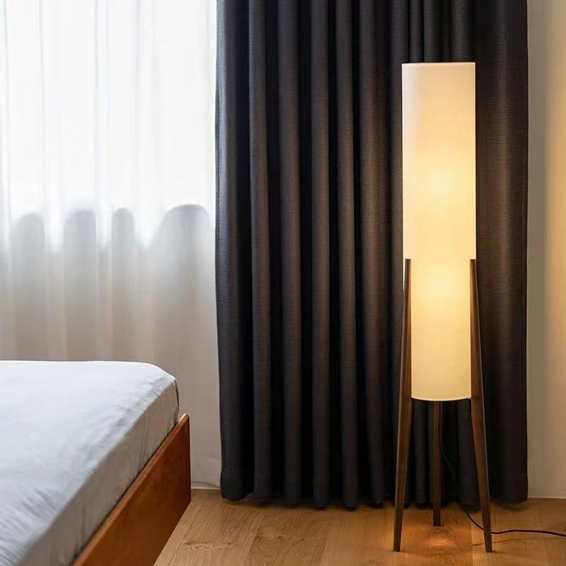 Solis Facet Bamboo and Wood Floor Lamp – Dimmable – product detail 2
