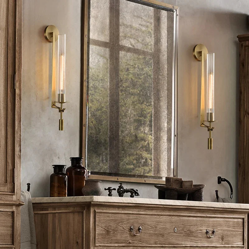 Xavia Veil Glass Wall Sconce – product view 4