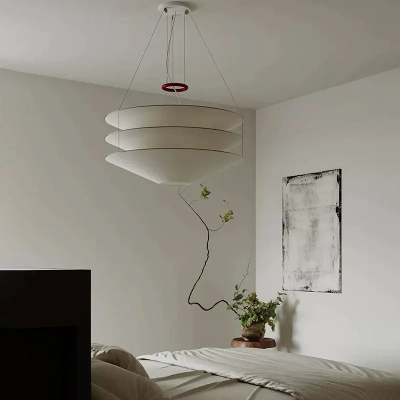 Paper Chandelier – Wabi-Sabi Japanese for Dining Room, Living Room, Bedroom | Sorella Cascade by Evenlyr