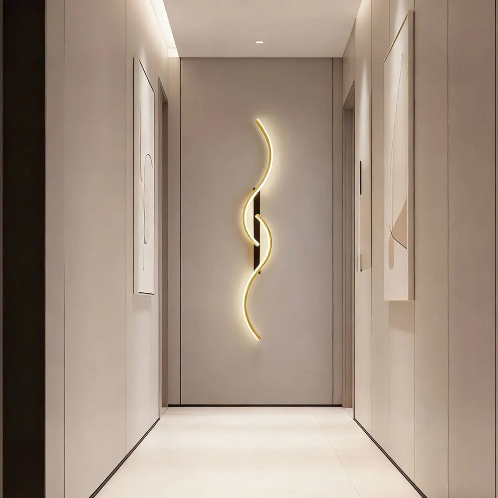 Metal Linear Wall Sconce – Minimalist Modern LED Linear for Bedroom & Bedside, Living Room | Elara Crest by Evenlyr