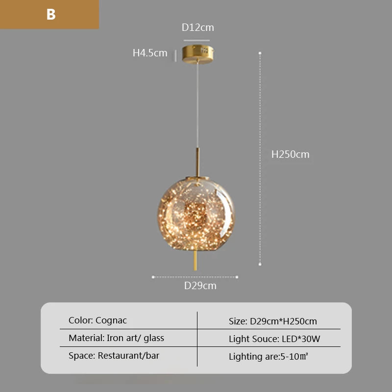 Arco Form Glass Chandelier – Nordic – product detail 10