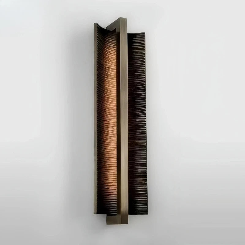 Dorian Veil Copper Wall Sconce – Art Deco Copper Wall Sconces for Hotel