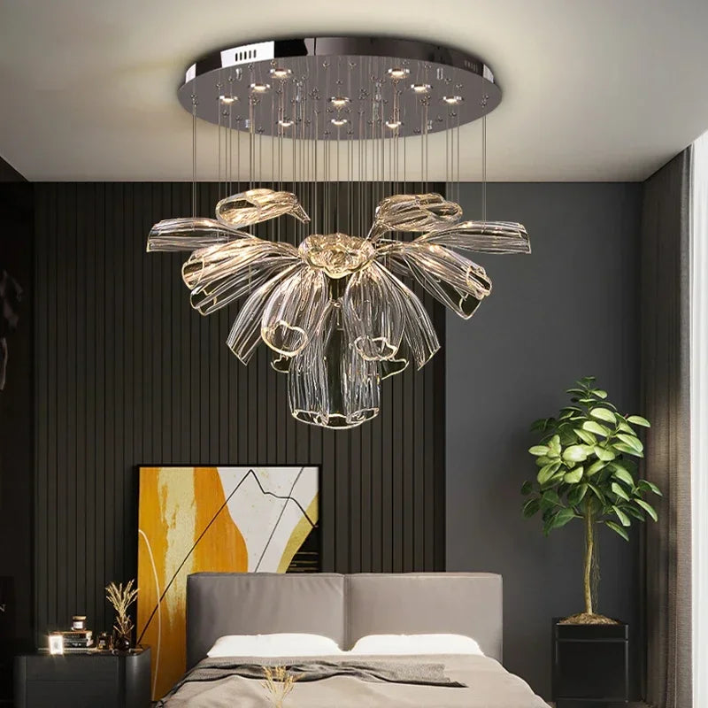 Delia Arc Glass Pendant Light – product view 4
